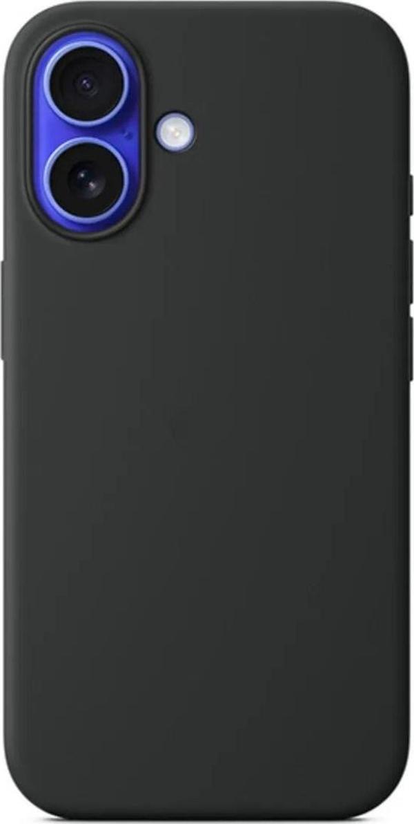 Apple iPhone 16 Kılıf siyah  Yumuşak Esnek Silikon Kapak - Image 1