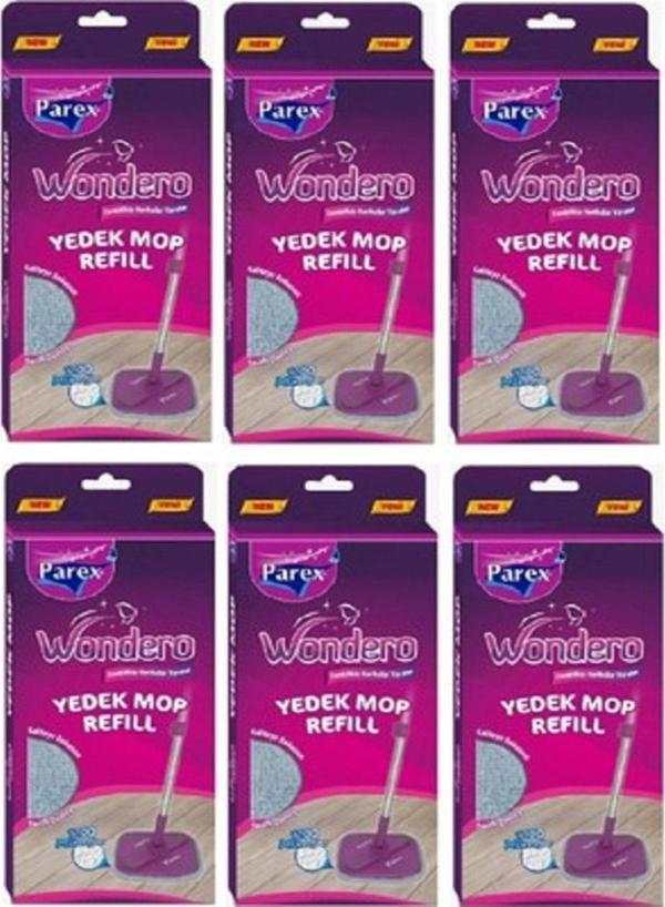 Parex Wondero Yedek Paspas Mop 6 Adet - Image 1