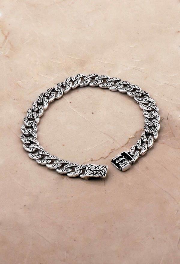 Gurmet Tasarım 20 Cm Gümüş Erkek Bileklik 4781 - Image 1
