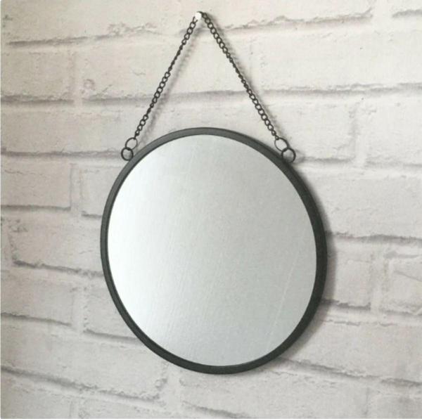 Doffo Zincirli Sade Dekoratif Duvar Aynası - Image 1