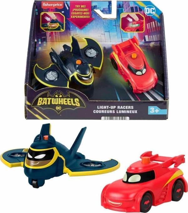 Fisher-Price Batwheels Işıklı Yarışçılar Redbird & Batwing 2’li Paket HML26 - Image 1