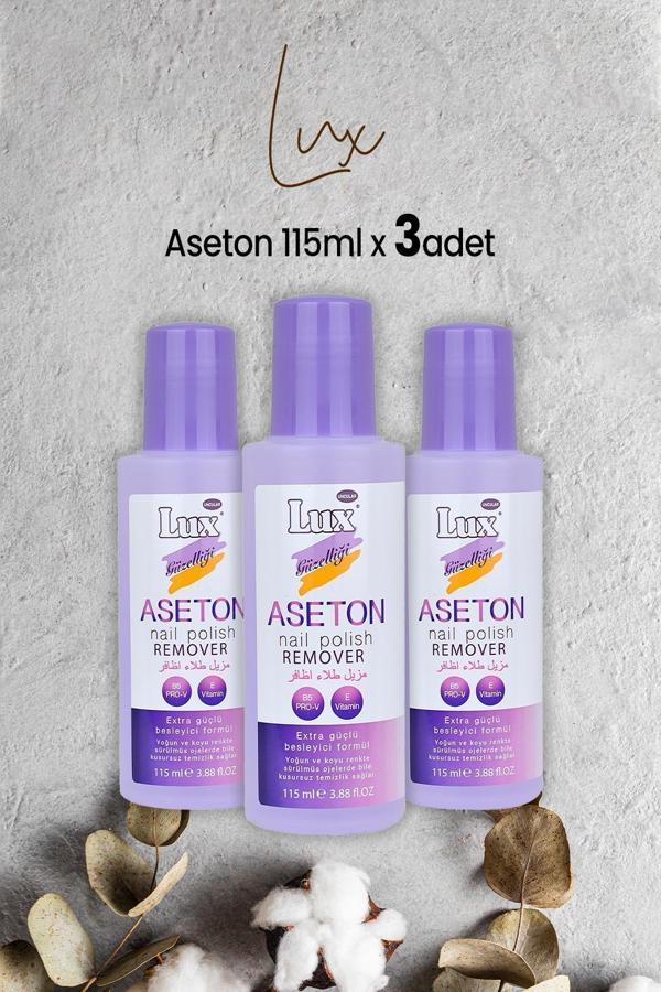 Lux Aseton 115 ml x 3 Adet - Image 1