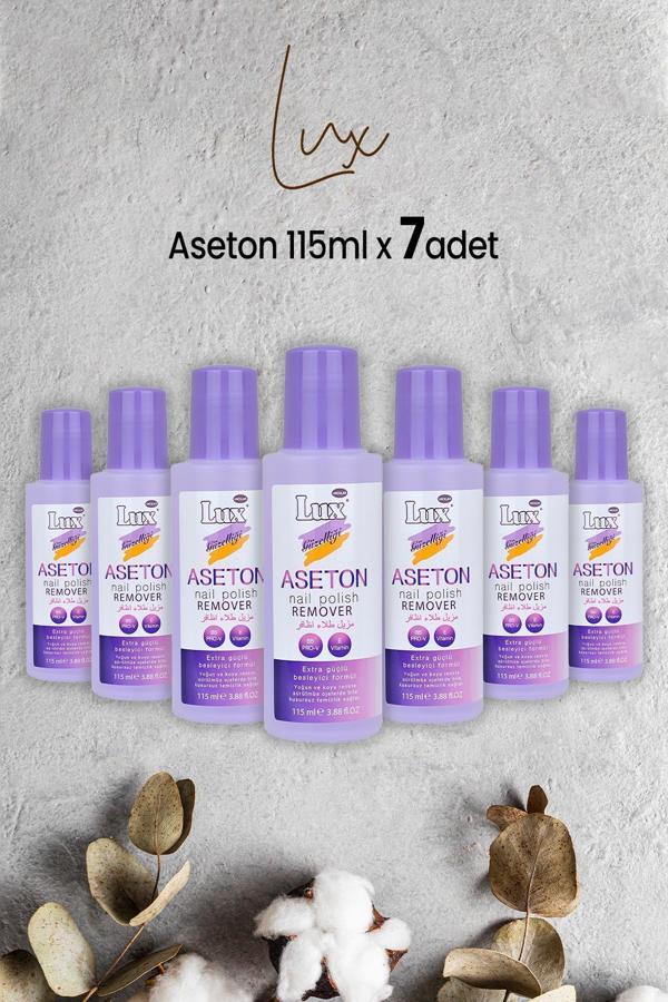 Lux Aseton 115 ml x 7 Adet - Image 1