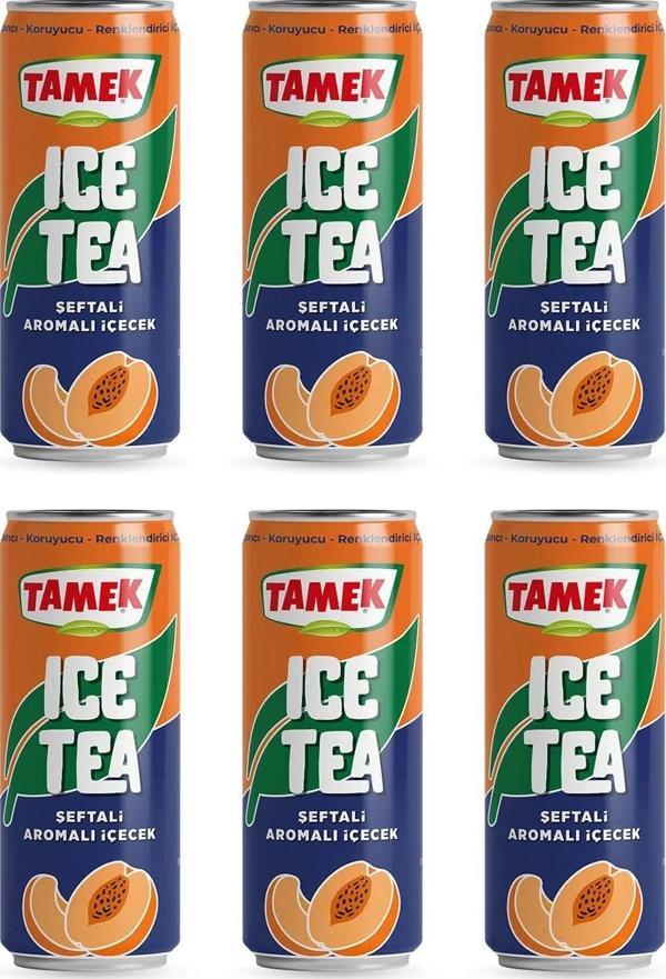 Tamek Ice Tea Şeftali 330 ml x 6 Adet - Image 1