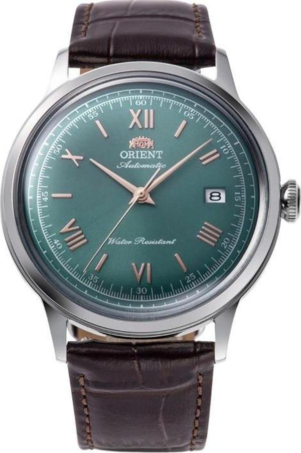 Orient Bambino RA-AC0023E30B Kurmalı Otomatik Deri Kahverengi Yeşil Kadran 41 mm Erkek Kol Saati - Image 1
