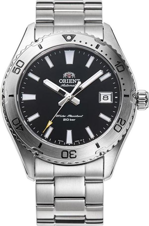 Orient Mako RA-AC0Q01B30B Kurmalı Otomatik Çelik Gri Siyah Kadran 20 ATM 40 mm Erkek Kol Saati - Image 1