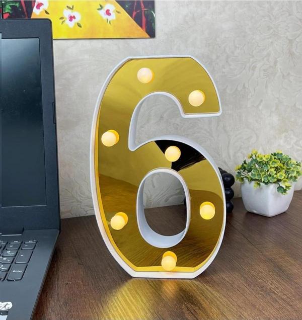 Büyük Boy Led Işıklı 3d Rakam Sayı Doğum Günü Kutlama Organizasyon Işıklı Sayı - Image 1