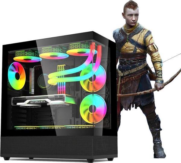 XGAMING ATREUS i5-12400F 32GB 1TB M.2 NVMe RTX 3070 8GB 240MM SIVI SOĞUTMALI Oyuncu Masaüstü Bilgisayarı - Image 1