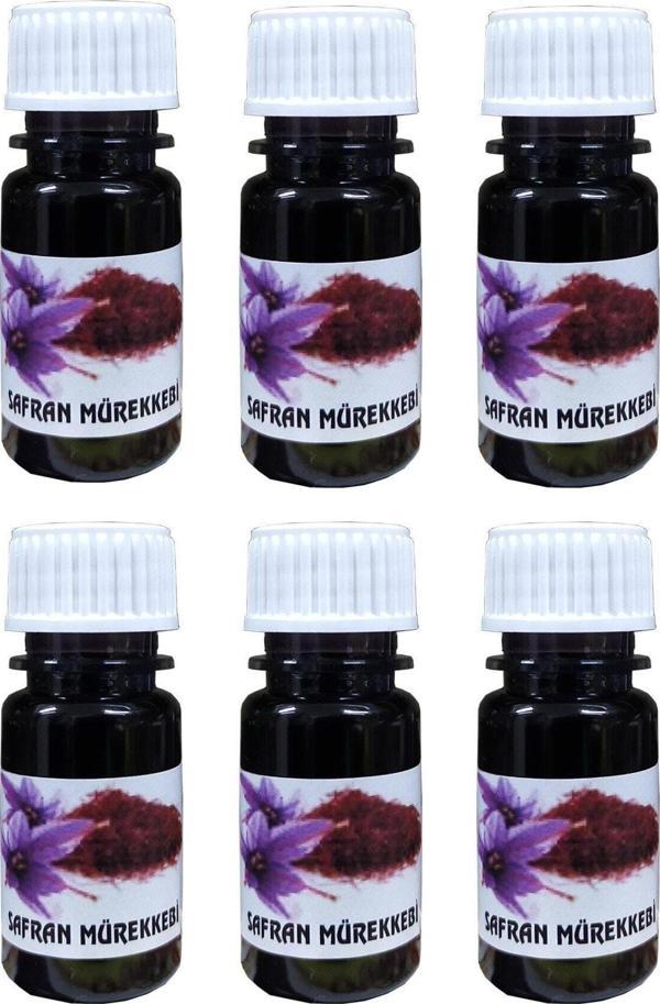 Pavrika 6 Adet Kırmızı Safran Mürekkebi Zaferan Zafran Geneleksel Yöntem 10 Ml - Image 1