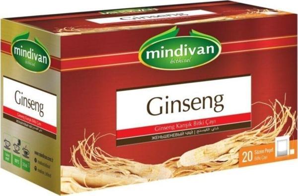 Mindivan Ginseng Karışık Bitki Çayı 20 Li Süzen Poşet - Image 1