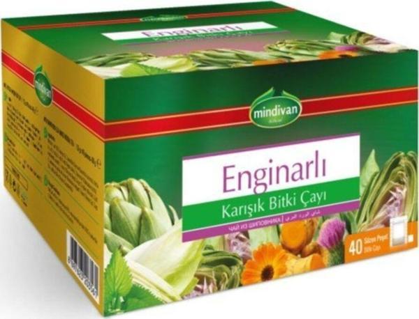 Mindivan Enginarlı Karışık Bitki Çayı 40'Lı Poşet Çay (2 Adet) - Image 1