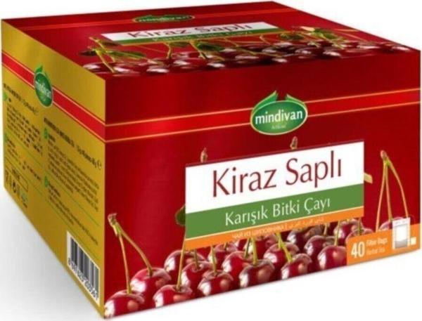 Mindivan Kiraz Saplı Karışık Bitki Çayı (Form) 40'Lı Poşet Çay (2 Adet) - Image 1