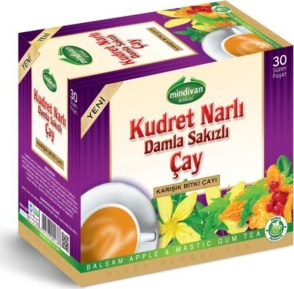 Mindivan Kudret Narlı Damla Sakızlı Çay 30'Lu Poşet Çay(2 Adet) - Image 1