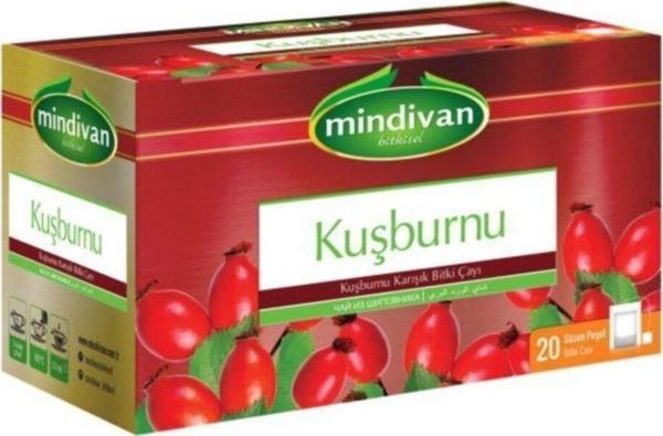 Mindivan Kuşburnu Çayı 20'Li Poşet Çay(2 Adet) - Image 1