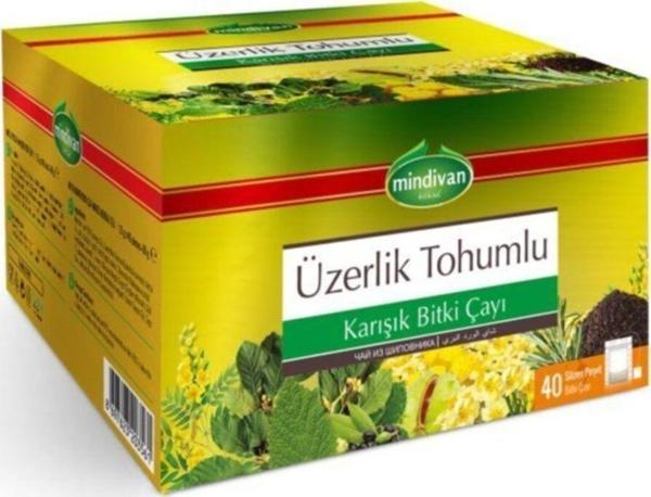 Mindivan Üzerlik Tohumlu Karışık Bitki Çayı 40'Lı Poşet Çay (2 Adet) - Image 1