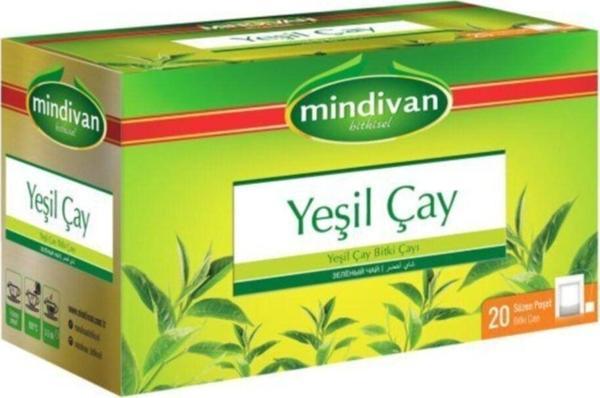 Mindivan Yeşil Çay 20'Li Poşet Çay (2 Adet) - Image 1