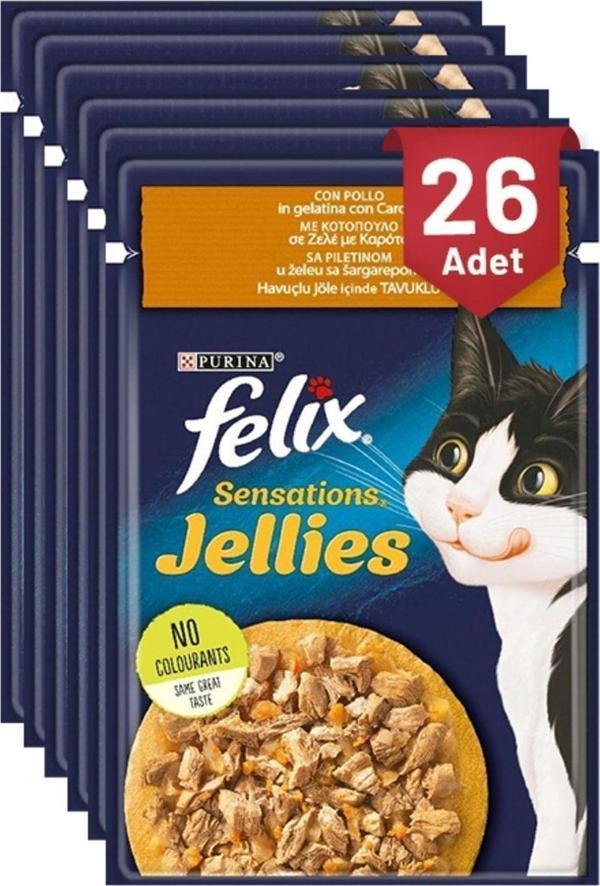 Felix Sensations Tavuklu Ve Havuçlu 85 Gr - 26 Adet - Image 1