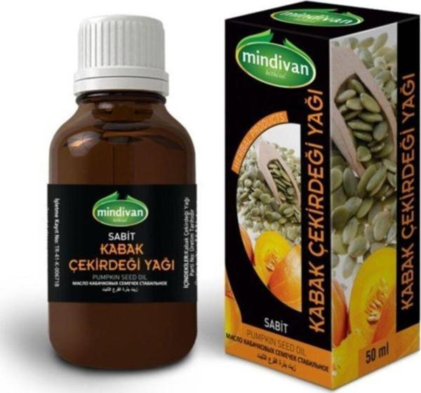 Mindivan Kabak Çekirdeği Yağı Sabit 50 Cc (2 Adet) 8697623202281452 - Image 1