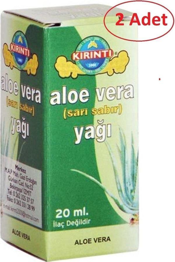 Kırıntı 2000 Aloa Vera Yağı (Sarı Sabır ) 20 Cc 2 Adet - Image 1
