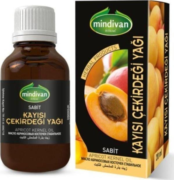 Mindivan Kayısı Çekirdeği Yağı Sabit 20 Cc(2 Adet) - Image 1