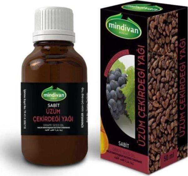 Mindivan Üzüm Çekirdeği Yağı Sabit 50 Cc (2 Adet) 8697623204377312 - Image 1