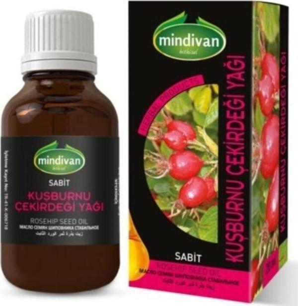 Mindivan Kuşburnu Çekirdeği Yağı Sabit 20 Cc (2 Adet) 8697623202397602 - Image 1