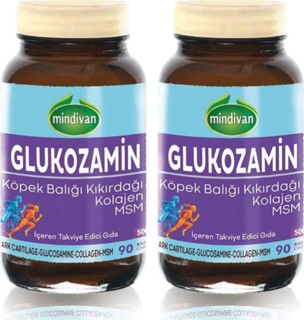 Mindivan Glukozamin Shark Cartilage Kolajen Msm 90 Kapsül X 2 Adet - Image 1