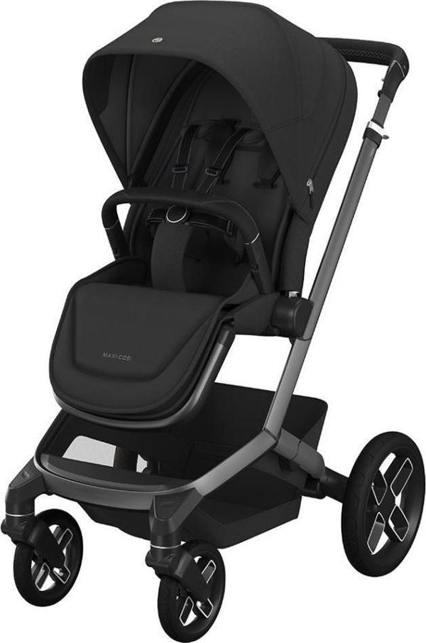 Maxi-Cosi Fame Led Işıklı Entegre Telefon Şarj Üniteli Premium Bebek Arabası Twillic Black - Image 1