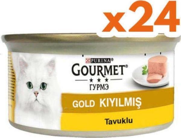 Gourmet Gold Kıyılmış Tavuk Etli Kedi Yaş Mama 85 gr. 24 Lü Paket - Image 1