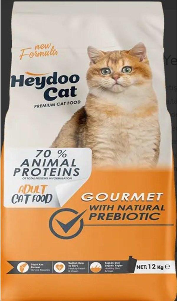 HEYDOO GURME YETİŞKİN KEDİ MAMASI 12 KG - Image 1