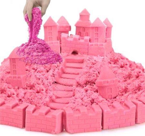 Kinetik kum 1kg - Pembe Renk - Image 1