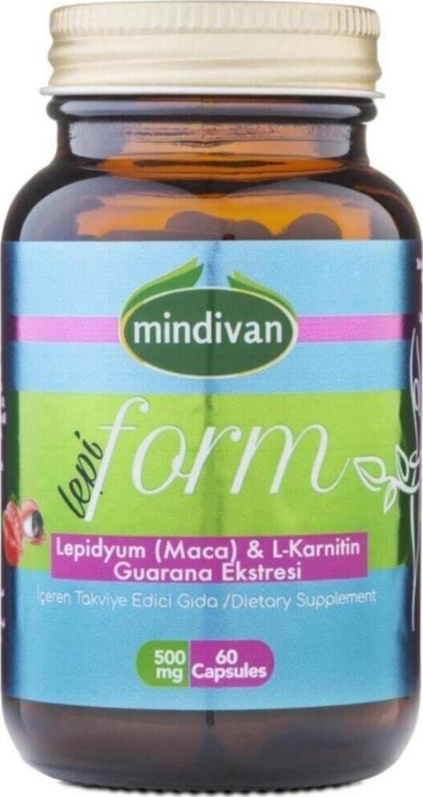 Mindivan Lepi Form Lepidyum& L-Carnitin 60 Kapsül 500Mg 2 Adet - Image 1