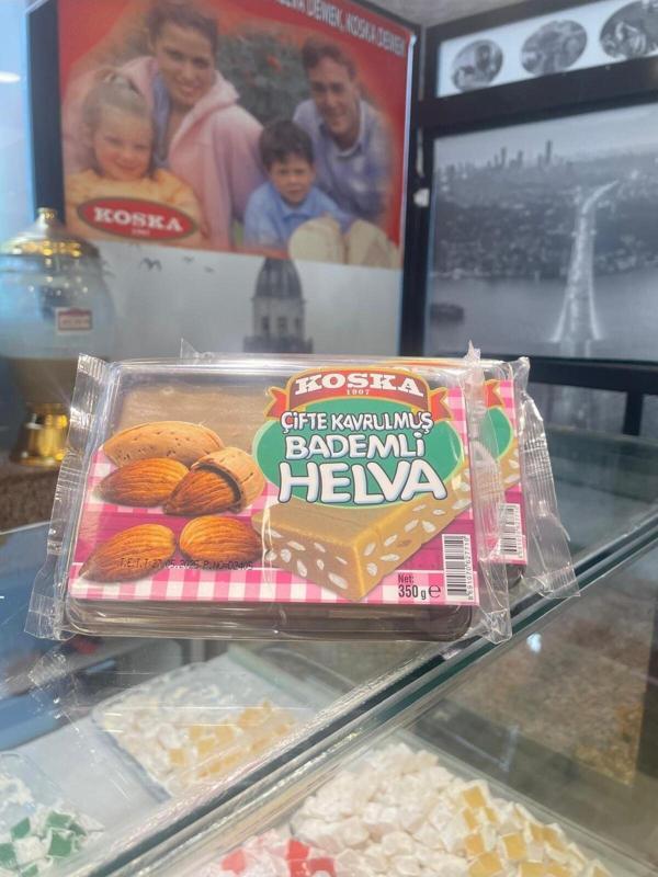 Koska Çiftte Kavrulmuş Bademli Helva 350 Gr Koli 12 Adet - Image 1