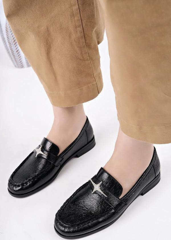 Muggo ARROW Tokalı Kadın Günlük Loafer Ayakkabı - Image 1