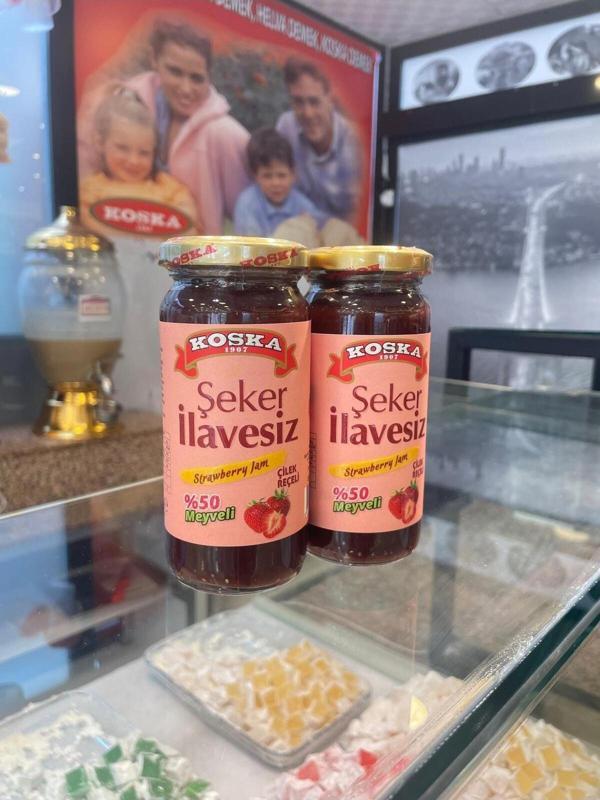 Koska Şeker İlavesiz Çilek Reçeli 270 Gr Koli 12 Adet - Image 1