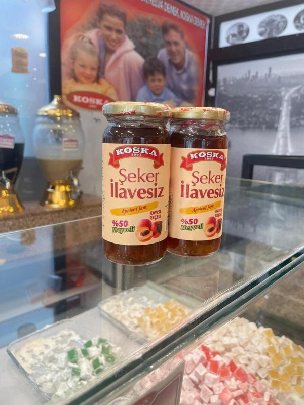 Koska Şeker İlavesiz Kayısı Reçeli 270 Gr Koli 12 Adet - Image 1