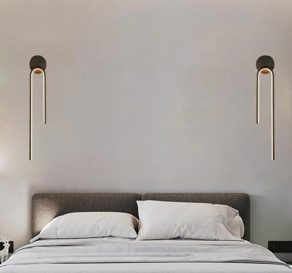 Modern İkili Siyah Kablosuz Led Pilli Aplik - Image 1