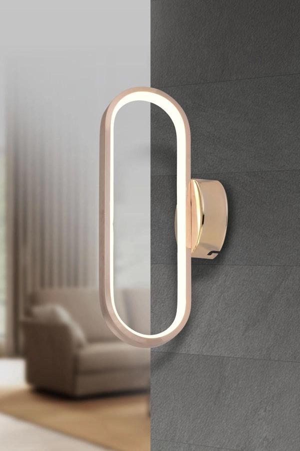 Ideal Lüx Üç Renkli Gold Ledli Aplik - Image 1