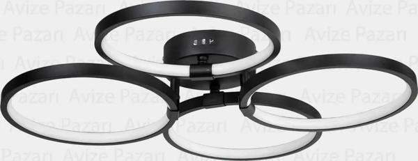 Konda 4lü Led Avize, Salon Avize, Oturma Odası Avize - Image 1
