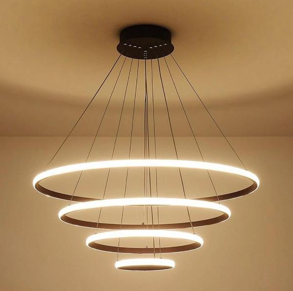 Led Avize 4'lü Ring Sarkıt TRA30104 Ø100cm - Image 1
