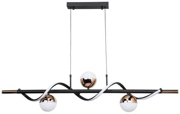 Rose Gold Led Camlı Modern Avize - Image 1