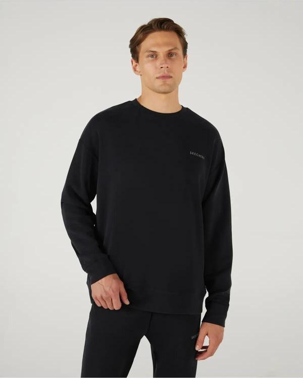 Skechers S242155-001 M Soft Touch Crew Neck Erkek Sweatshirt - Image 1