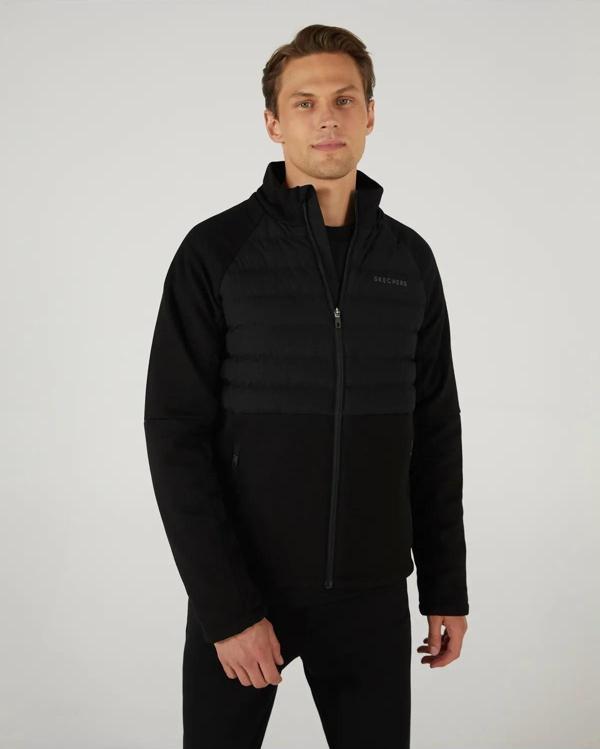 Skechers S242160-001 M Outerwear Casual Comfort Padded Erkek Spor Mont - Image 1