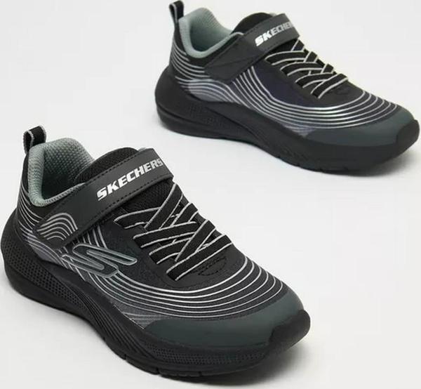 Skechers 403926L BKSL Microspec Advance Çocuk Günlük Spor Ayakkabı - Image 1