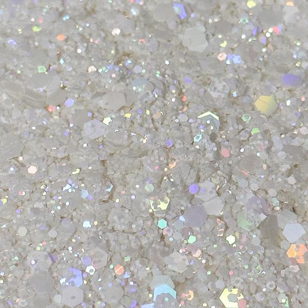 Glitter Sim Hologramlı Beyaz Glitter 100 GR - Image 1