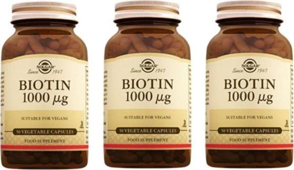 Biotin 1000 Mcg 50 Vegetable Kapsül 3 Adet - Image 1