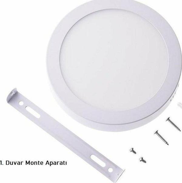 CATA 18W GÜNIŞIĞI S.Ü.YUVARLAK LED PANEL (BEYAZ KASA) - Image 1