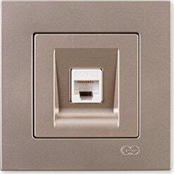 GÜNSAN EQONA M. BEJ TEKLİ DATA PRİZ RJ45 (CAT6) (MKZ) - Image 1