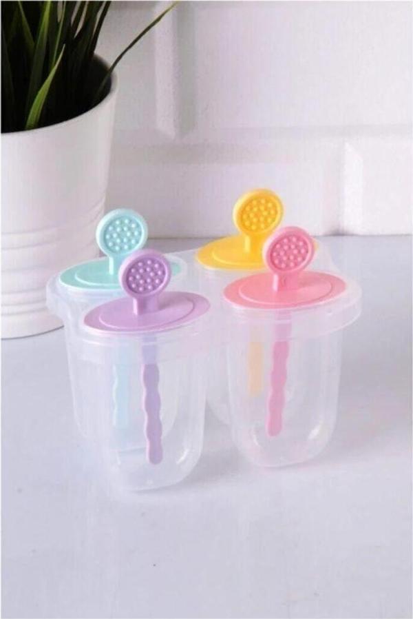 Trendy Shop Dondurma Kalıbı Meybuz Yapma Kabı 4'Lü - Image 1