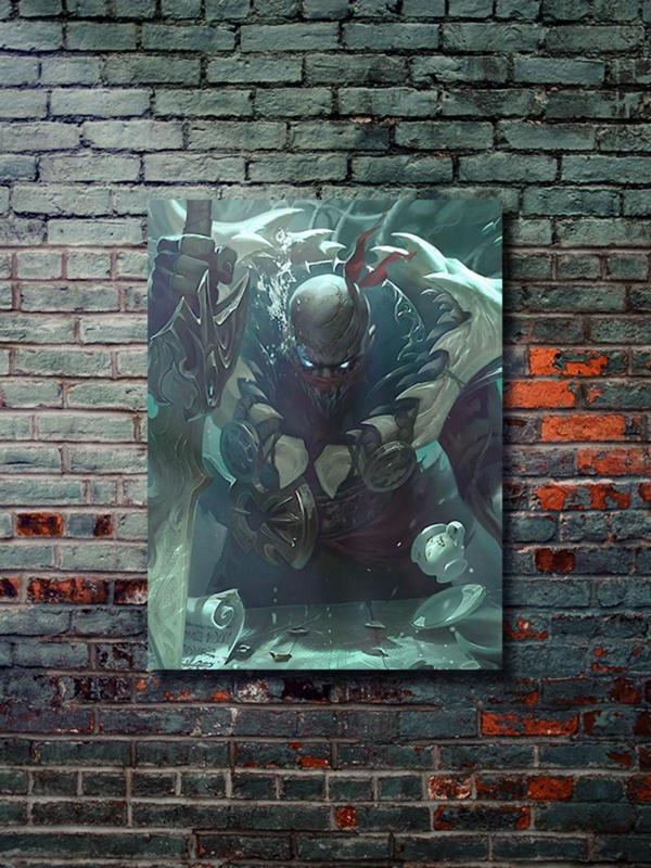Znc Pyke, League Of Legends, Eşsiz Tasarım Oyun, Karakter Posterleri, Özel Tasarım Kağıt Poster, - Image 1